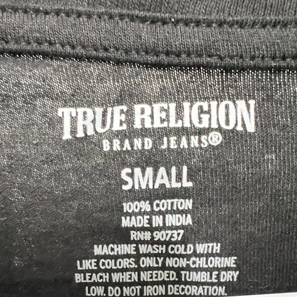 True Religion Black V-Neck Tee